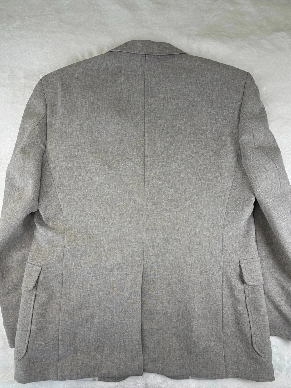 Haggar Men's Light Gray Two-Button Blazer